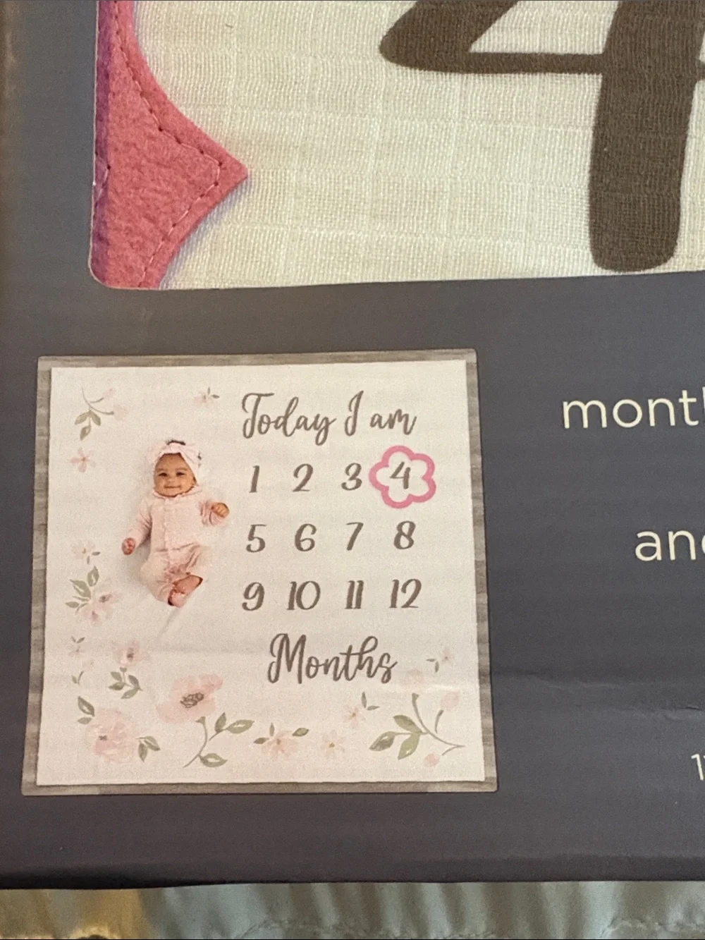 ✨BRAND NEW✨ MONTHLY MILESTONE BLANKET & FRAME SET